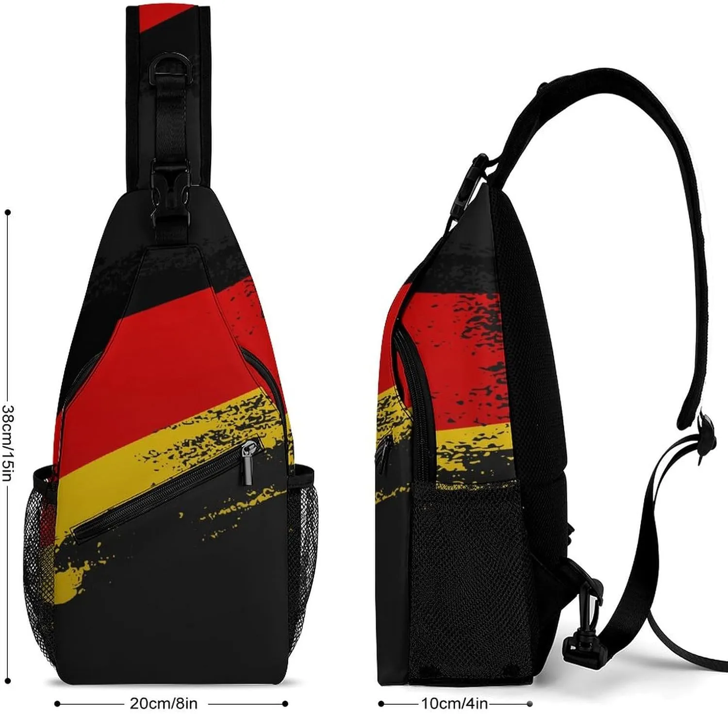 Ghana Flag Patriotic Sling Bag Crossbody Chest Bag Shoulder Bag For Travel Hiking Cycling Camping
