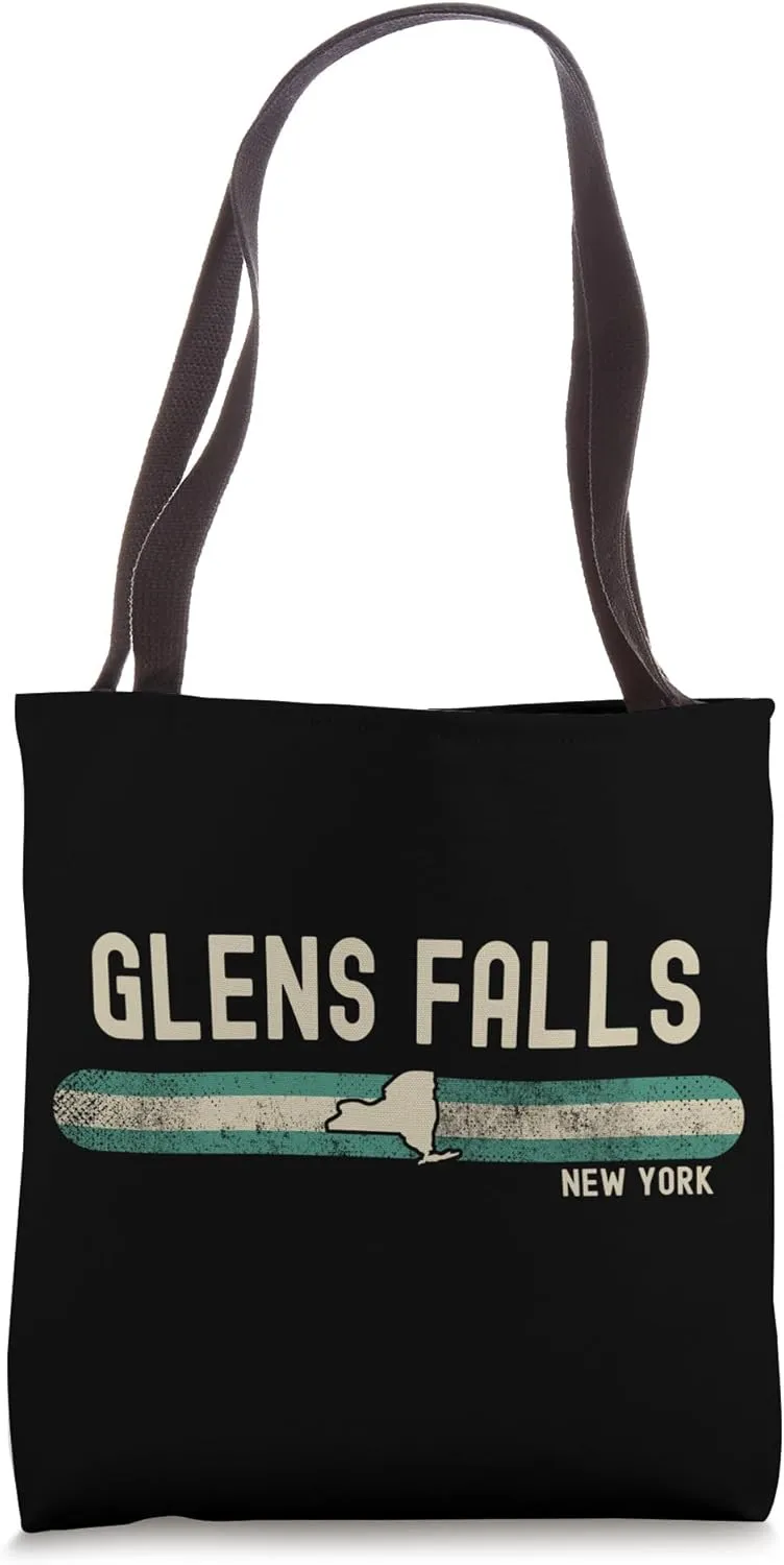 Glens Falls NY | New York | Travel & 80s Style Tote Bag