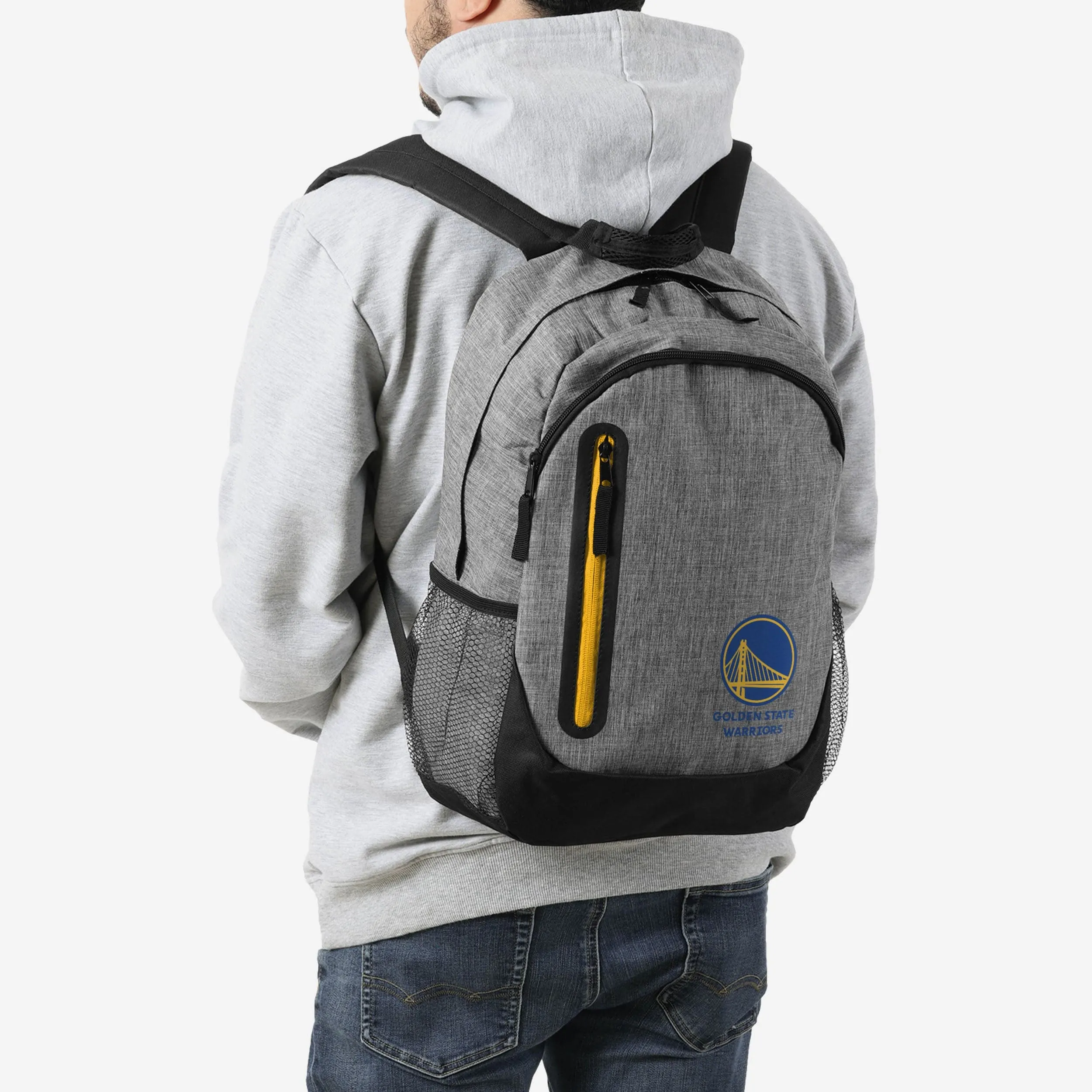 Golden State Warriors Heather Grey Bold Color Backpack