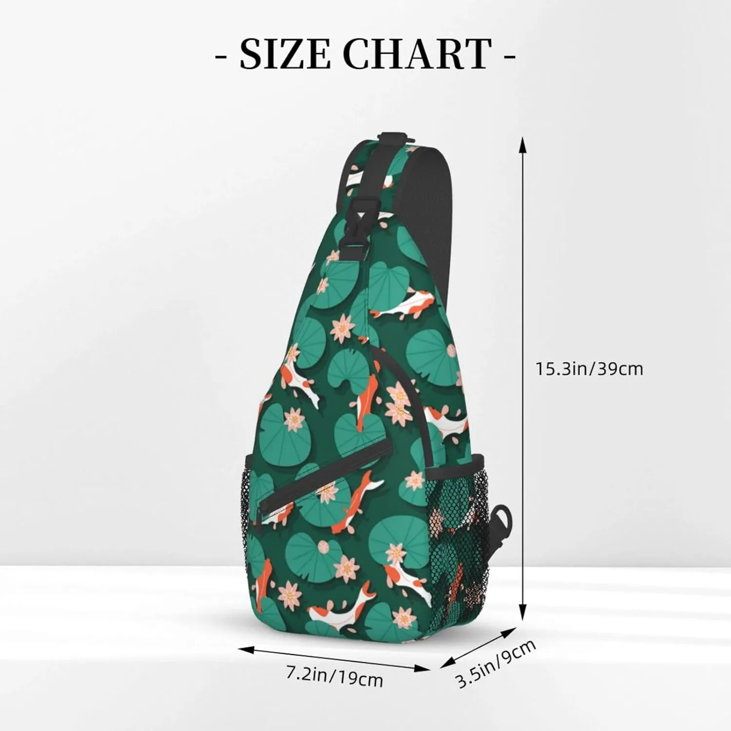 Goldfish Crossbody Bag Fish Shoulder Bag Backpack Cute Sling Bag Funny Chest Casual Daypack for Outdoor