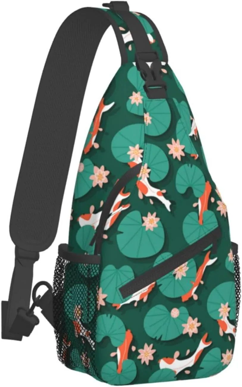 Goldfish Crossbody Bag Fish Shoulder Bag Backpack Cute Sling Bag Funny Chest Casual Daypack for Outdoor