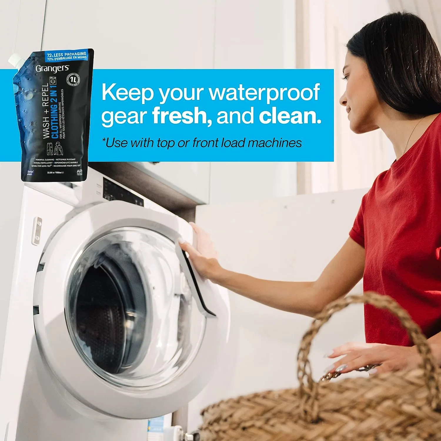 Grangers Wash   Repel Clothing 2in1 1L Refill Clothing Proofer