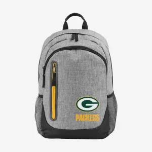 Green Bay Packers Heather Grey Bold Color Backpack
