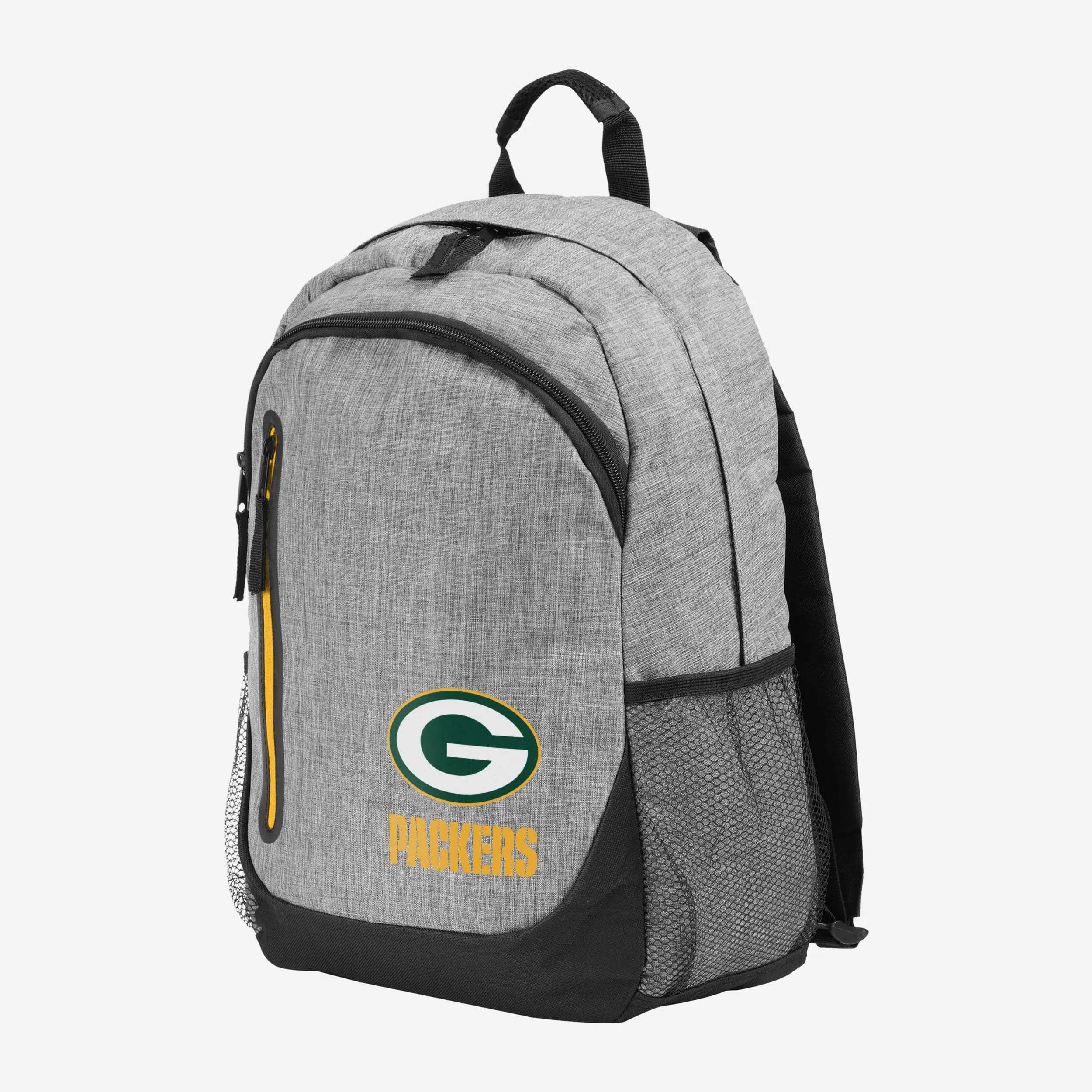 Green Bay Packers Heather Grey Bold Color Backpack