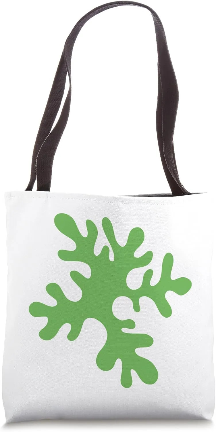Green Danish Pastel Abstract Algae Geometric Minimalist Tote Bag