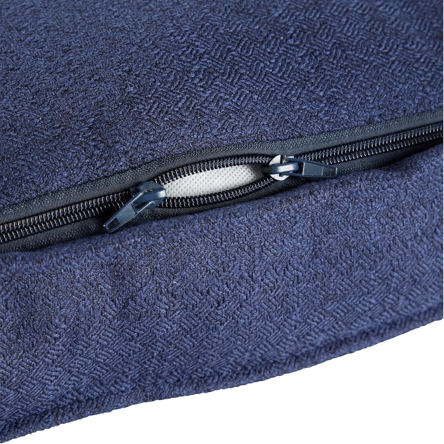 Greendale Home Fashions Square Tufted Floor Pillow with Removable Cover, Small (24"), Cobalt