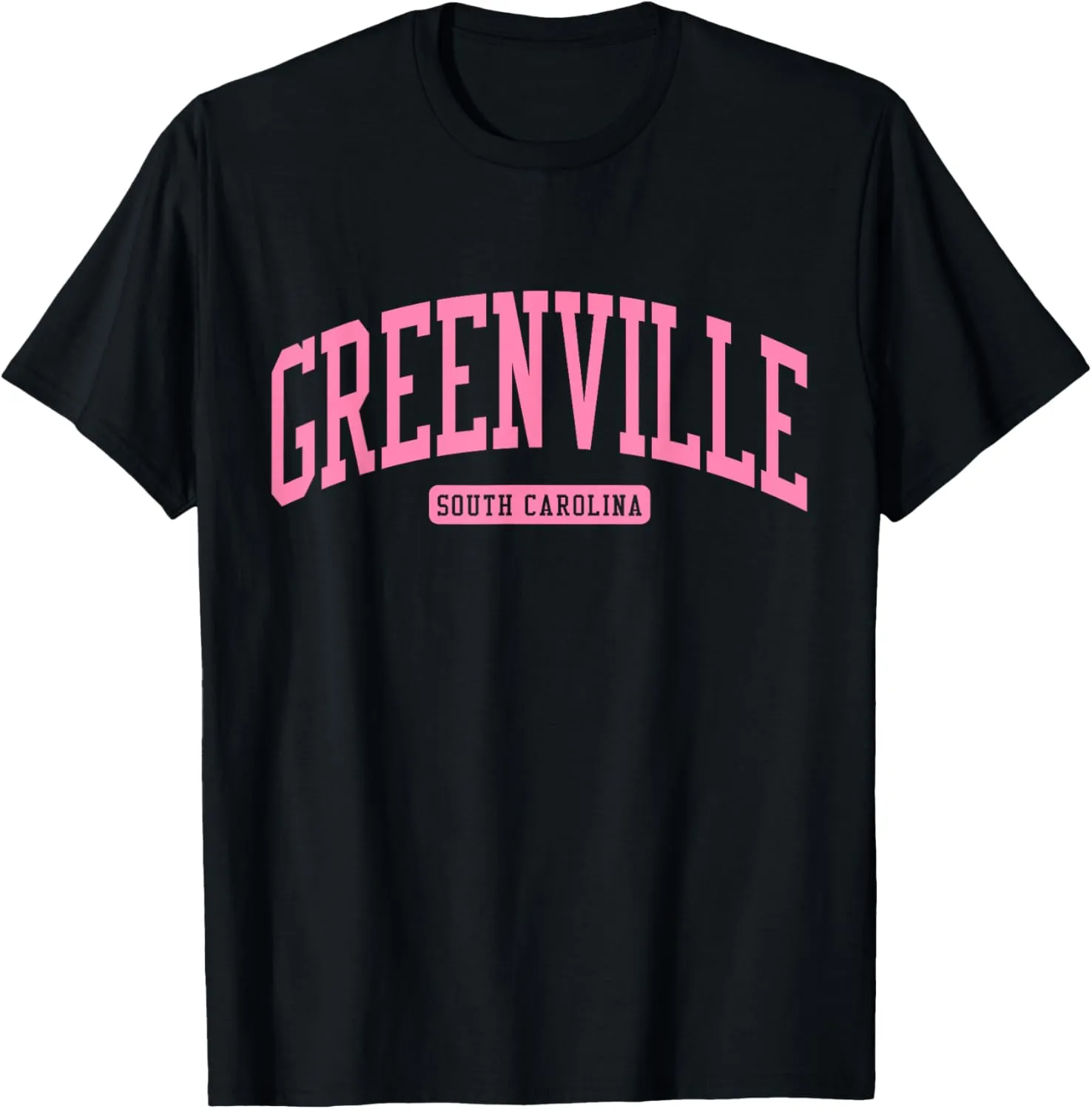 Greenville South Carolina SC College University Style Navy T-Shirt