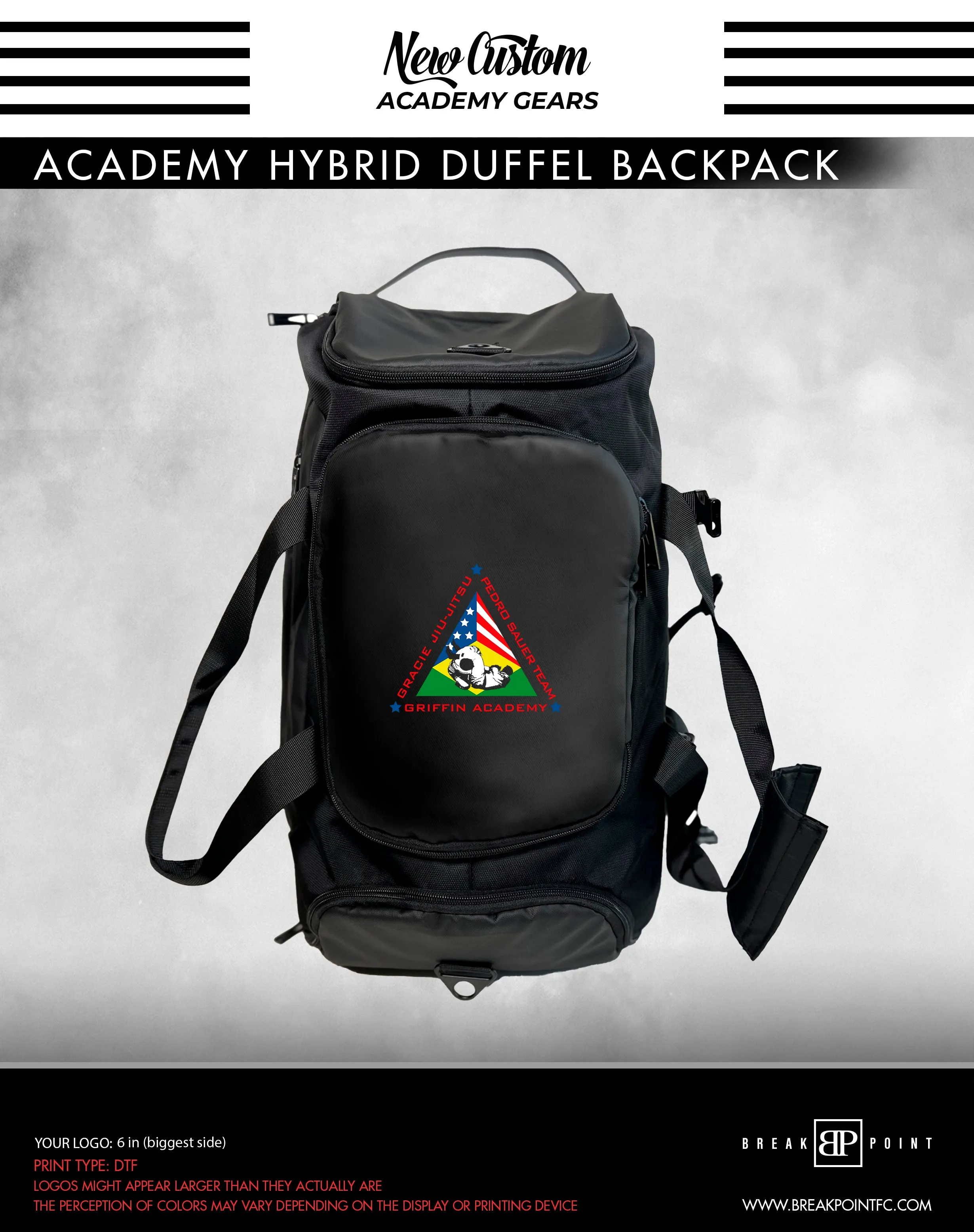 Griffin Academy Hybrid Duffel Backpack #895