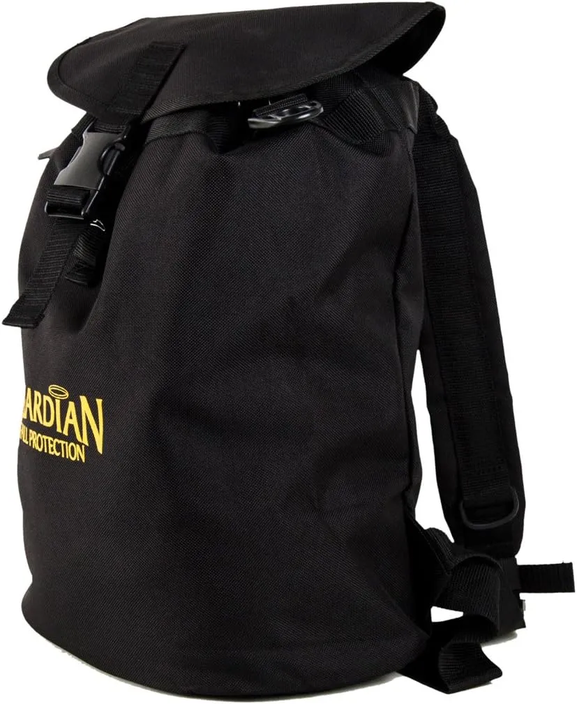 Guardian Fall Protection 00768 Ultra Sack Small Black Canvas Duffel Back Pack