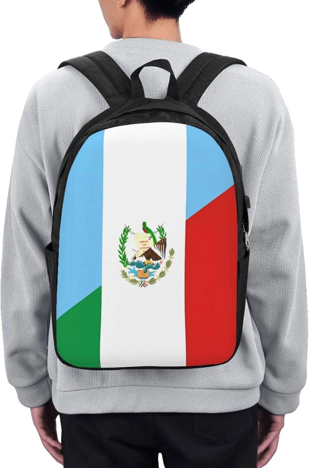 Guatemala Guatemalan Mexico Flag Laptop Backpacks Travel Backpack Casual Business Daypack Sport Rucksack Computer Bag Fits up to 17 Inch Notebook with USB Port