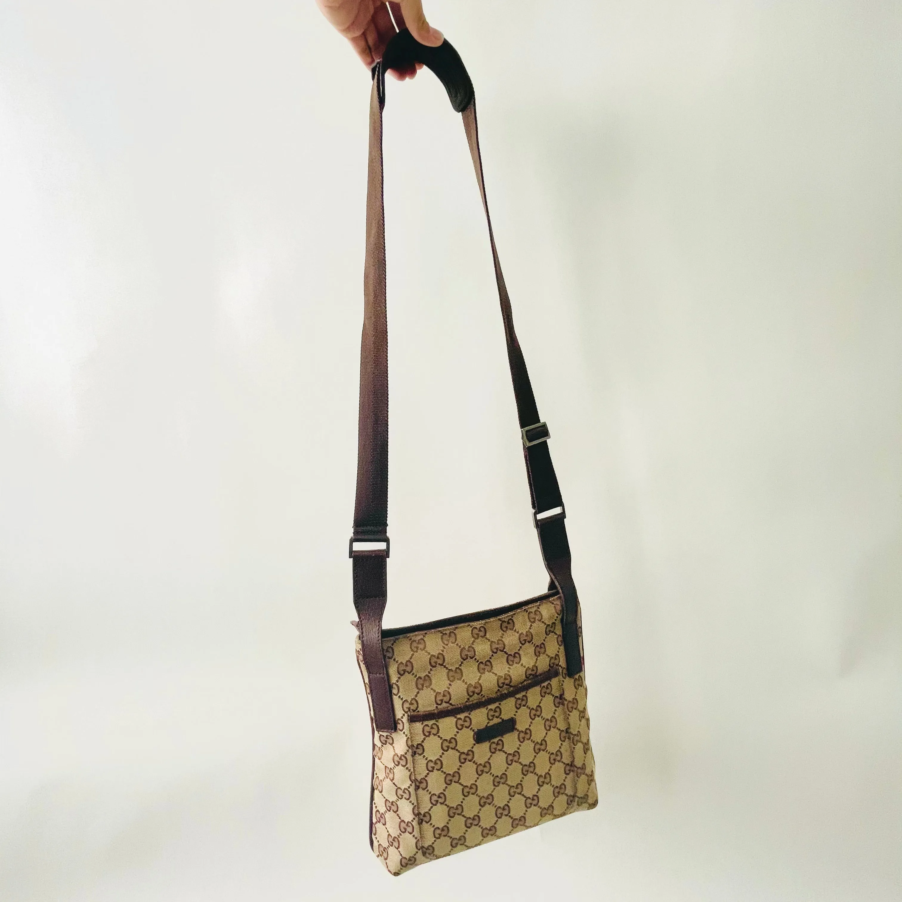 Gucci GG Guccissima Monogram Messenger Shoulder Sling Bag