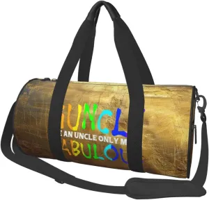 Guncle Like An Uncle Only More Fabulous Gay Pride Duffel Bag Gym Bag Travel Sports Tote Large Foldable Beach Swim Yoga6