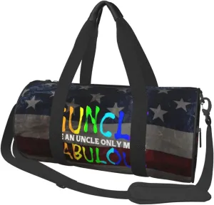 Guncle Like An Uncle Only More Fabulous Gay Pride Duffel Bag Gym Bag Travel Sports Tote Large Foldable Beach Swim Yoga7