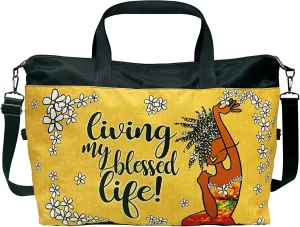 Gym Bag for African American Women, Duffle Bag for Sports Travel, Shoulder Strap