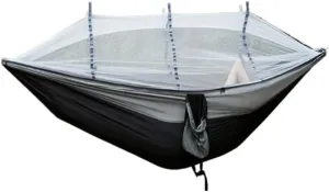 Hamock Hammock Outdoor Camping Anti-Mosquito Outdoor Camping with Mosquito Net Breathable Hanging Tree Tent Hanmock(A)