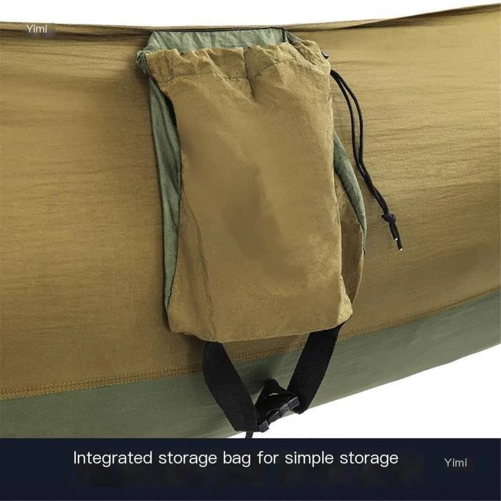 Hamock Hammock Outdoor Camping Anti-Mosquito Outdoor Camping with Mosquito Net Breathable Hanging Tree Tent Hanmock(A)