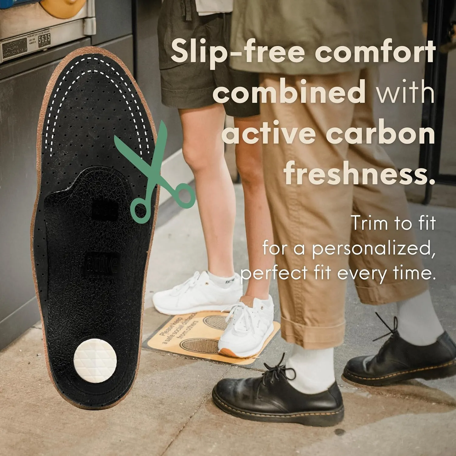 HANDARTE Leather Orthotic Insoles for Men | Arch Support Inserts for Flat Feet, Plantar Fasciitis & Overpronation | 100% Natural Goatskin - Chrome-Free, Anti-Sweat & Anti-Odor (US M9.5 | EU43)