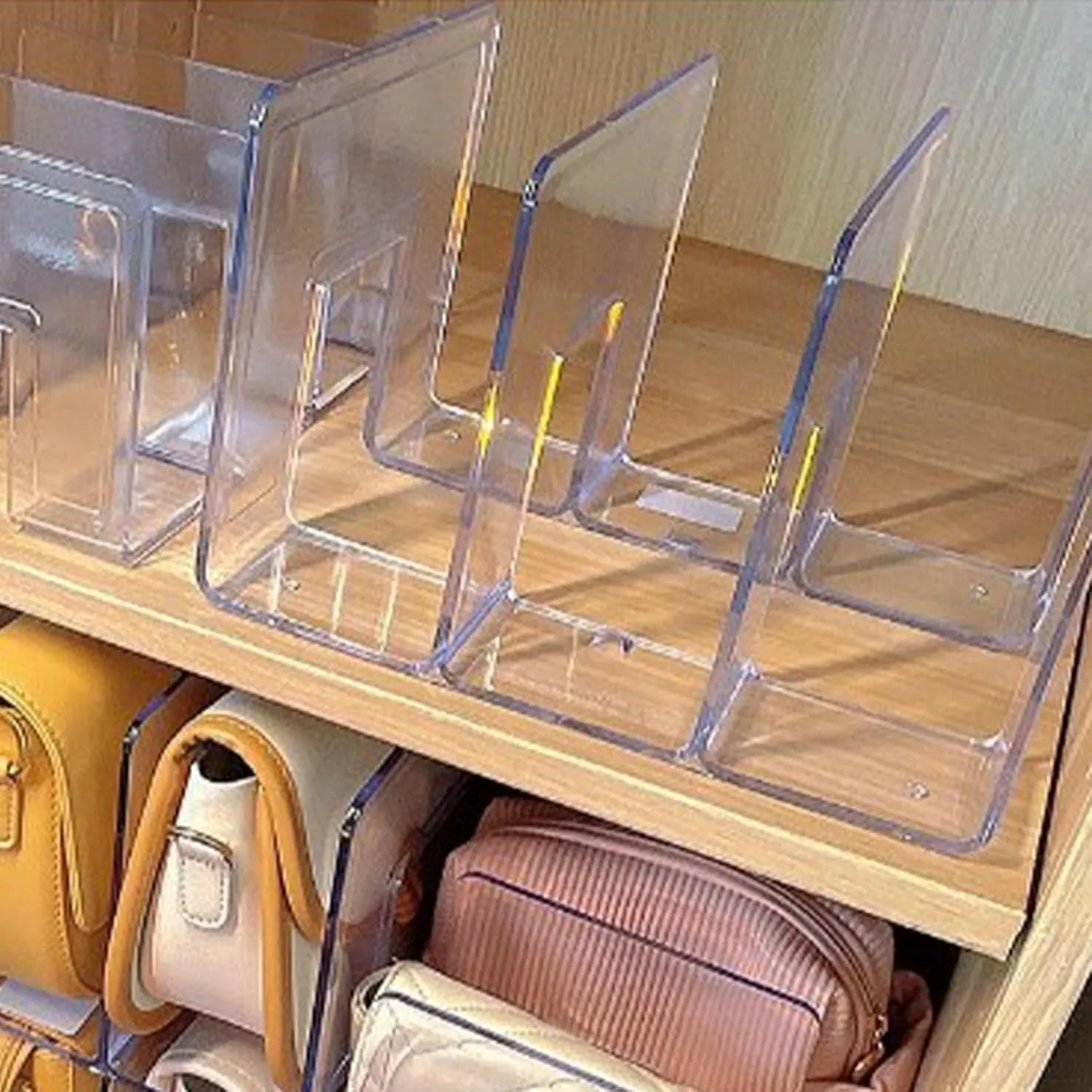 Handbag Organizer Household Transparent Bag Storage Rack Bed Room PC Mini Purse Shelf (TYTOGEb7twncp9dz-11)