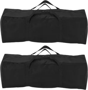 HARFINGTON 2pcs Camping Chair Replacement Bag 23.6" x 7.9" Folding Chair Carry Bag Oxford Cloth Storage Tent Bag with Handle Strap for Travel Outdoor Camping Sports, Black