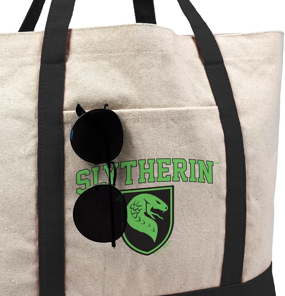 Harry Potter Hogwarts Arch, Tote Bag With External Pocket, Reusable Shoulder Bag for Shopping, Beach, Royal Collection
