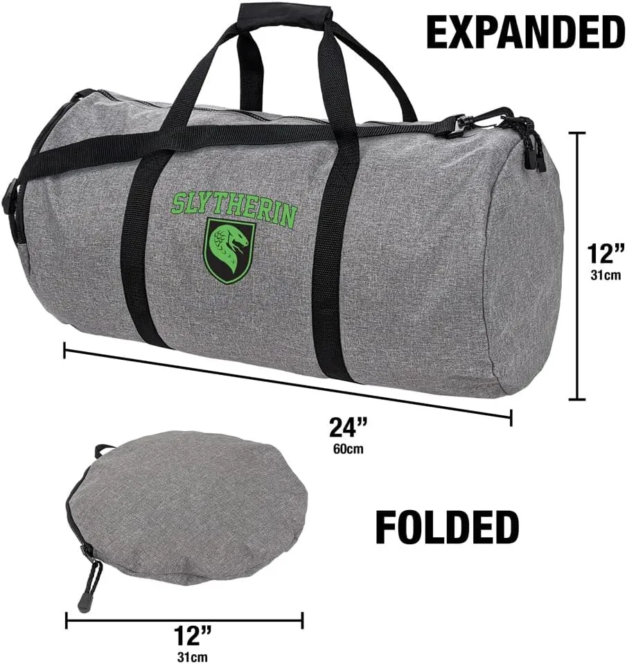 Harry Potter Slytherin Arch Lightweight Duffel Bag for Sports and Gym Packable for Travel