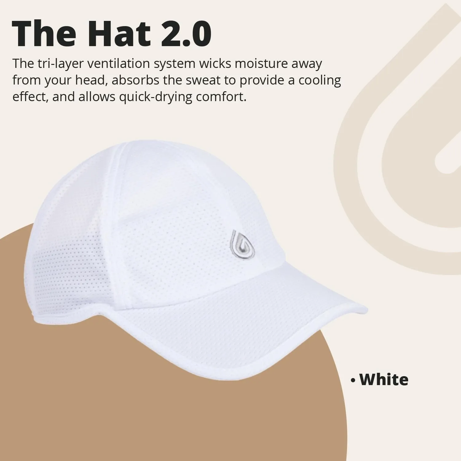Hat 2.0, Tri-Layer EvapoCOOL Ventilation Technology, Adjustable Fit, Moisture-Wicking