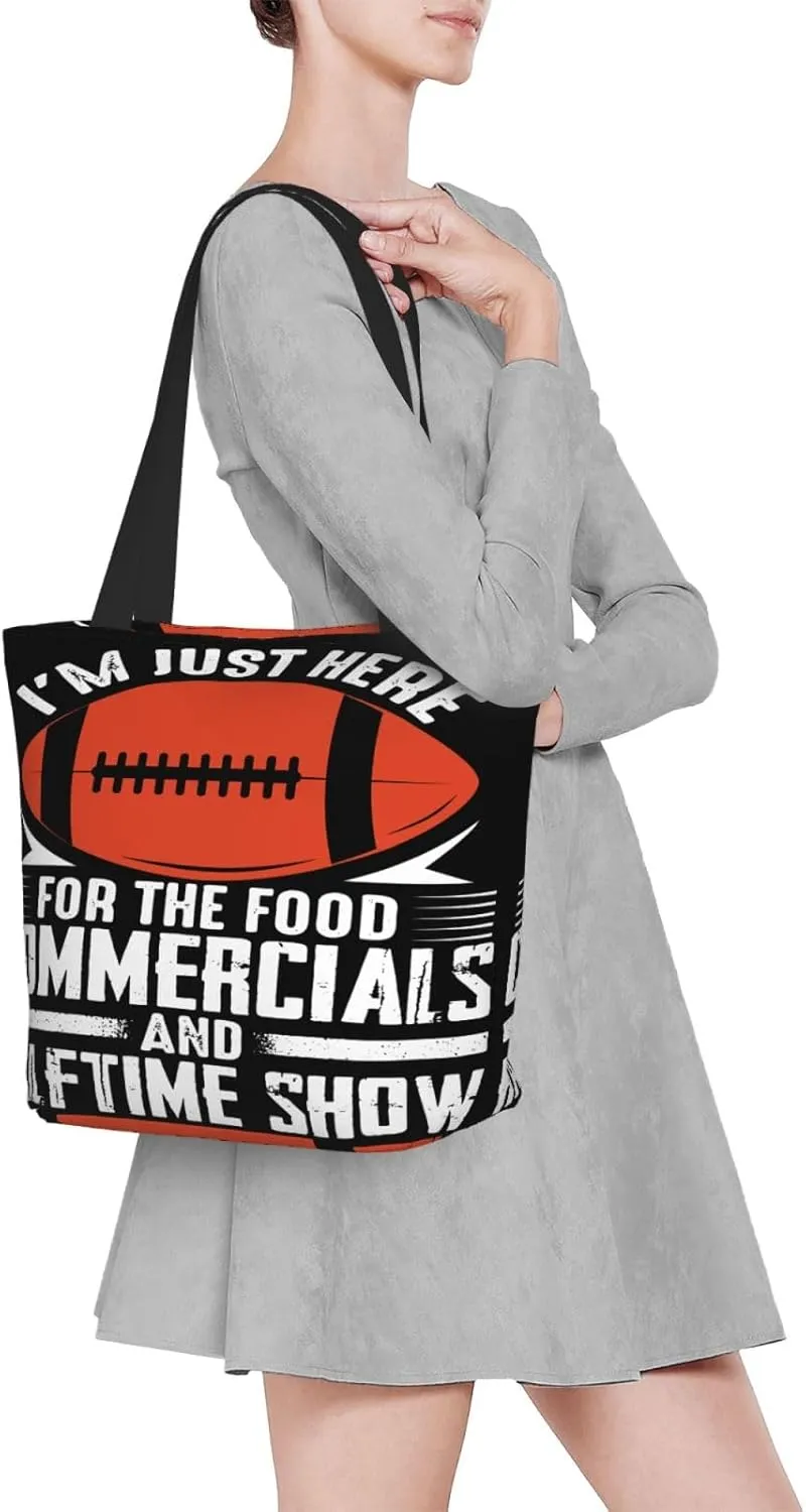 Here Today Gone Tomato Vegetarian Tote Bag for Women Lightweight Shopping Handbag Large Capacity Shoulder Bag