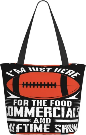 Here Today Gone Tomato Vegetarian Tote Bag for Women Lightweight Shopping Handbag Large Capacity Shoulder Bag