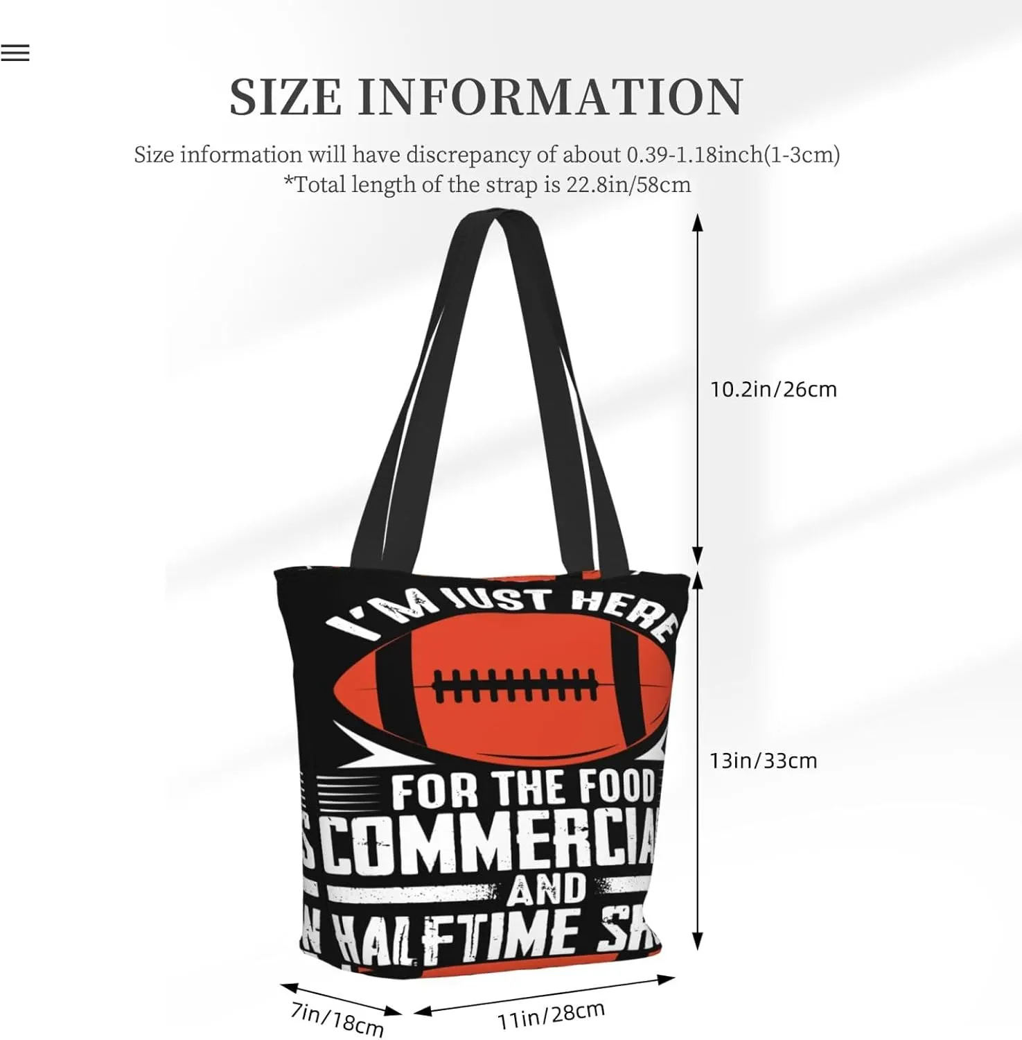 Here Today Gone Tomato Vegetarian Tote Bag for Women Lightweight Shopping Handbag Large Capacity Shoulder Bag