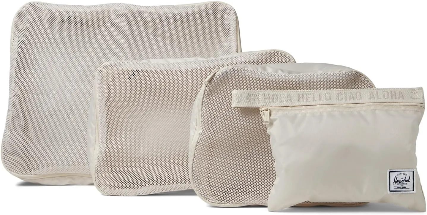 Herschel Supply Co. Kyoto Packing Cubes, Moonbeam, Pouch 1.6L, Small 7.2L, Medium 11.8L, Large 18.6L