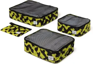Herschel Supply Co. Kyoto Packing Cubes, Shadow Pixel Lime Punch, Standard, 7.2L