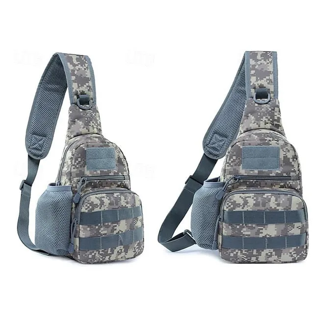 Hiking Backpack Hiking Sling Backpack Backpack Breathable Wearable Multifunctional Durable Outdoor Oxford Cloth ACU Color CP Color Jungle