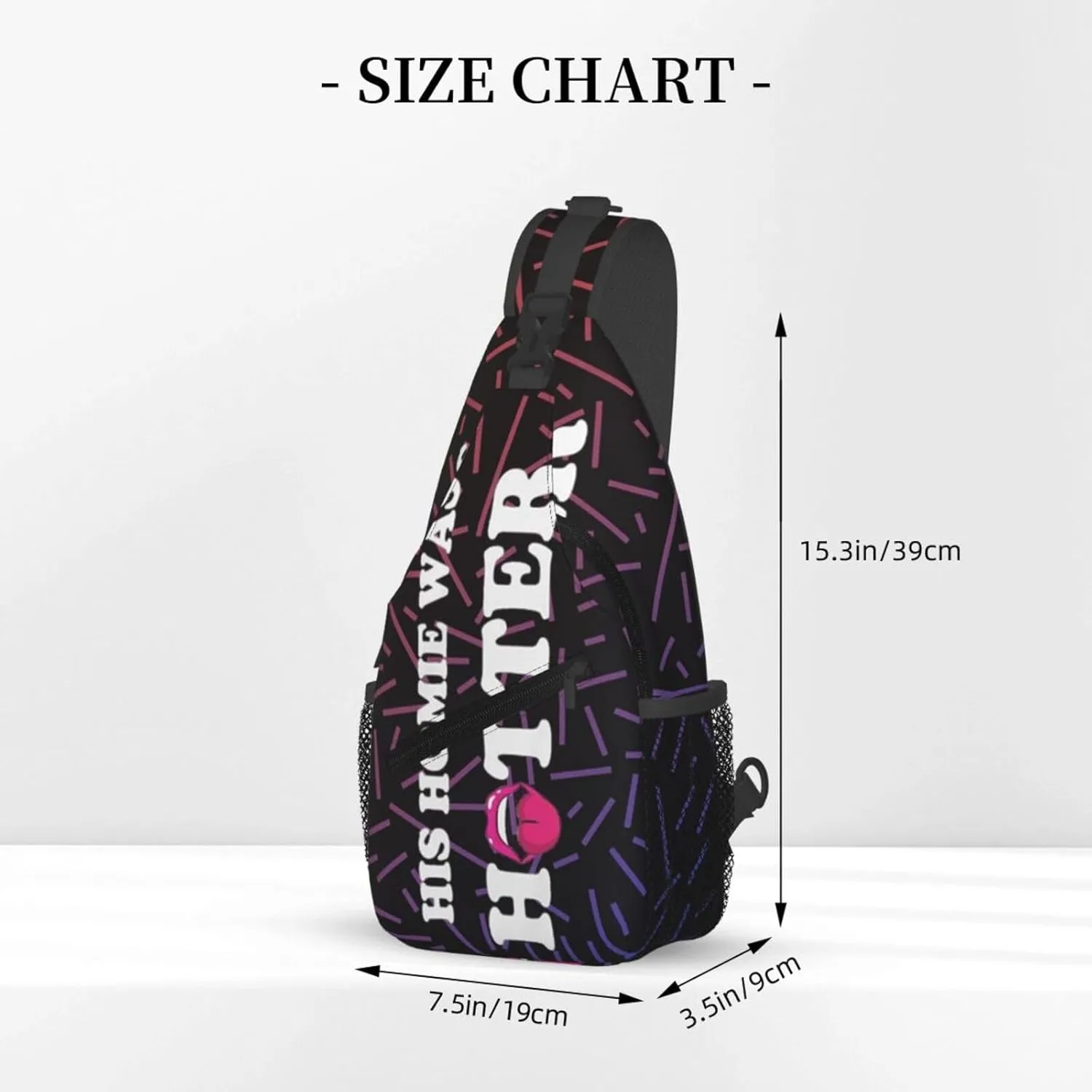 His Homie Was Hotter Crossbody Backpack For Men Women Sling Shoulder Dachshunds Dog Chest Bag Lightweight One Strap Multipurpose Travel Hiking Daypack