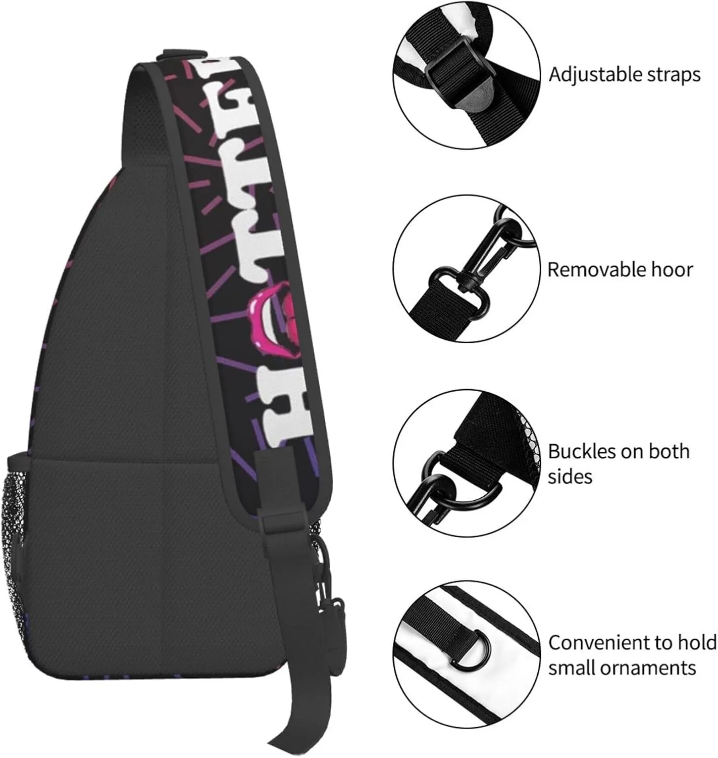 His Homie Was Hotter Crossbody Backpack For Men Women Sling Shoulder Dachshunds Dog Chest Bag Lightweight One Strap Multipurpose Travel Hiking Daypack