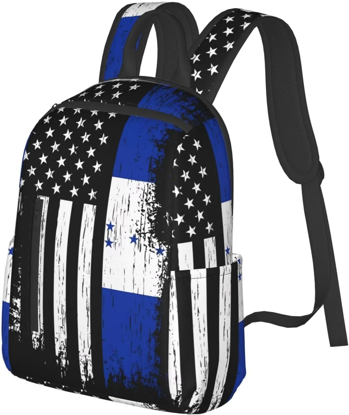 Honduran American Flag Pride Honduras Casual Backpacks Large Capacity Laptop Backpack Sports Fitness Rucksack Travel Carry-On Daypack Work Bag for Outdoor Camping
