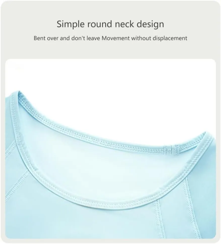 HSQSMWJ Women Sleeveless Vest Crop Short Sexy Back Open-air Speed Dry Breathable Sports Yoga Clothes