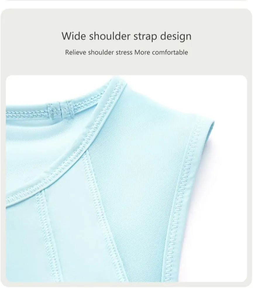 HSQSMWJ Women Sleeveless Vest Crop Short Sexy Back Open-air Speed Dry Breathable Sports Yoga Clothes