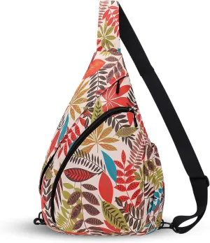 HUA ANGEL Crossbody Sling Bag for Men & Women Lightweight Waterproof Chest Shoulder Bag for Travel Hiking & Everyday Use