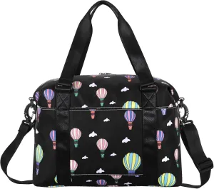 HUA ANGEL Travel Duffel Bag - Medium Size Weekend Overnight Tote Bag for Gym, Sports, Workout - Unisex Fitness Bag with Strap