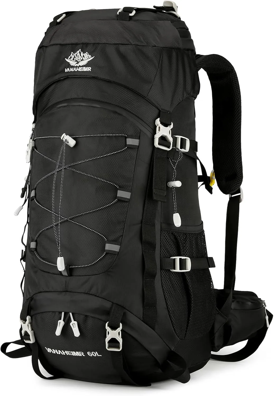 HXBER 60L Large ty Camping Backpack Waterproof Backpacking Mountaineering Backpack for Hiking Travel
