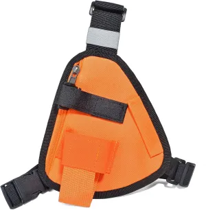 HYS Nylon Chest Harness Pack, Adjustable Shoulder Strap with an Adjustable Single Radio Pouch