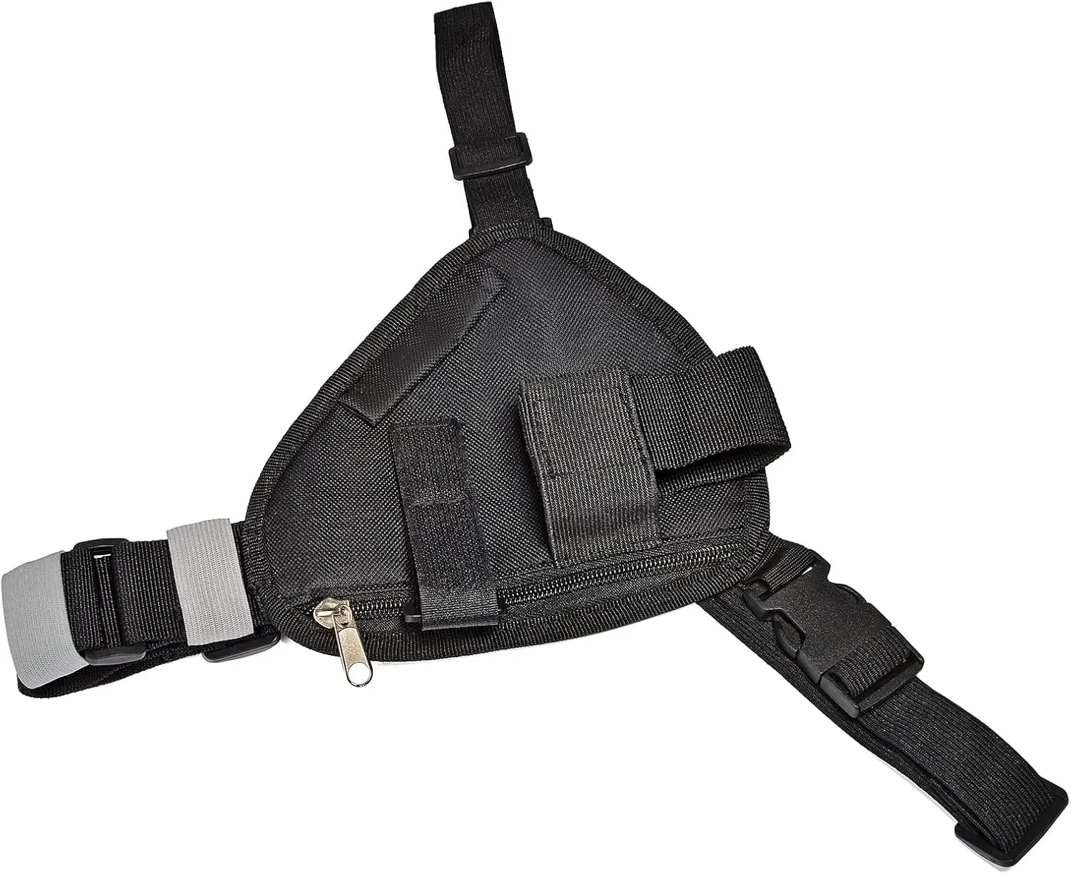HYS Nylon Chest Harness Pack, Adjustable Shoulder Strap with an Adjustable Single Radio Pouch