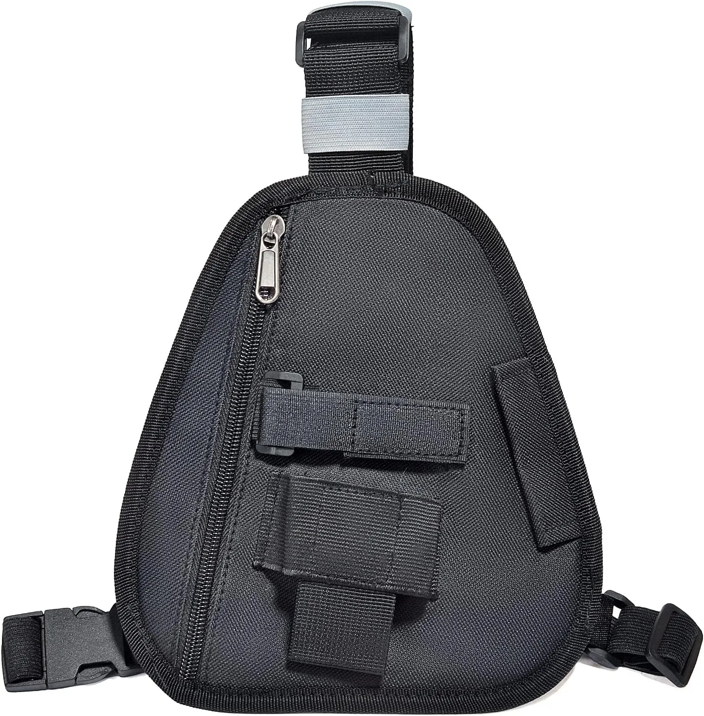 HYS Nylon Chest Harness Pack, Adjustable Shoulder Strap with an Adjustable Single Radio Pouch