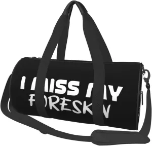 I Miss My Foreskin Duffel Bag Gym Bag Travel Sports Tote Large Foldable Beach Swim Yoga4