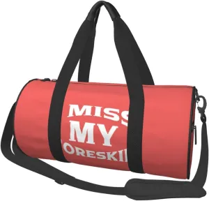 I Miss My Foreskin Duffel Bag Gym Bag Travel Sports Tote Large Foldable Beach Swim Yoga4