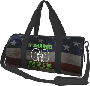 I Shared My Spare Kidney Transplant Living Donor Duffel Bag Gym Bag Travel Sports Tote Large Foldable Beach Swim Yoga4