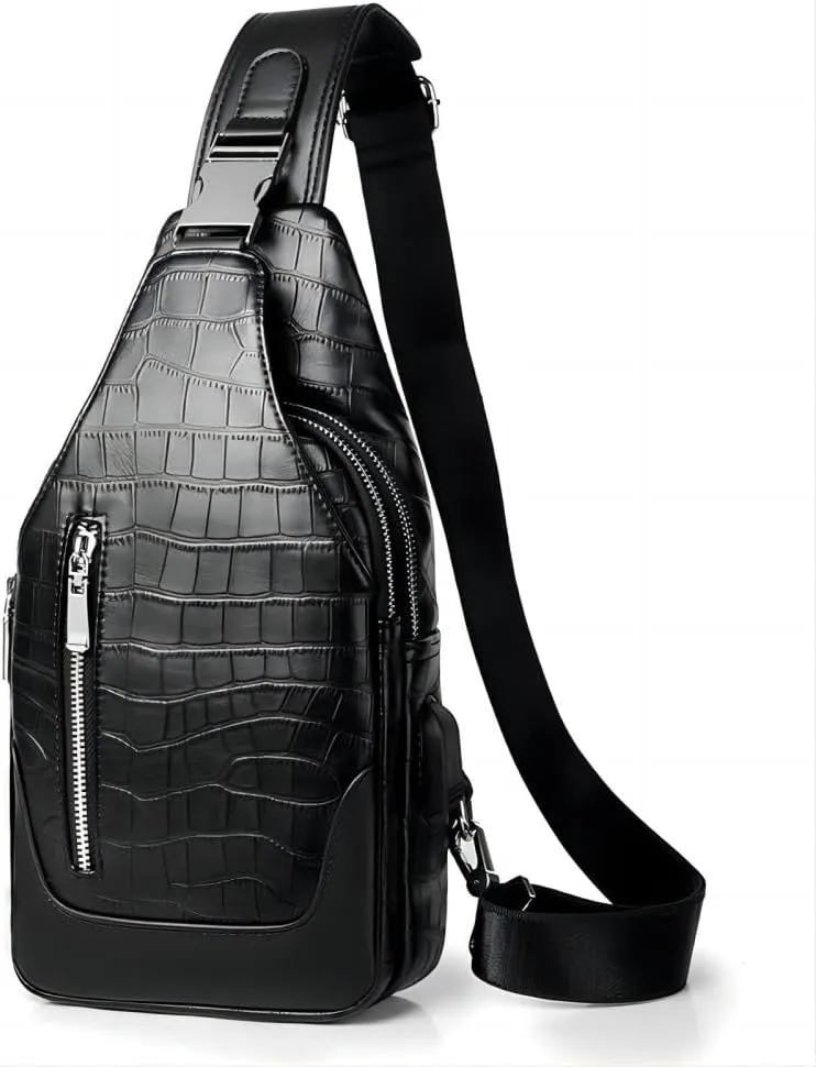 IAGOM Men Chest Bag Crossbody Shoulder Bags Travel Bag Purse for Men with Water Resistant