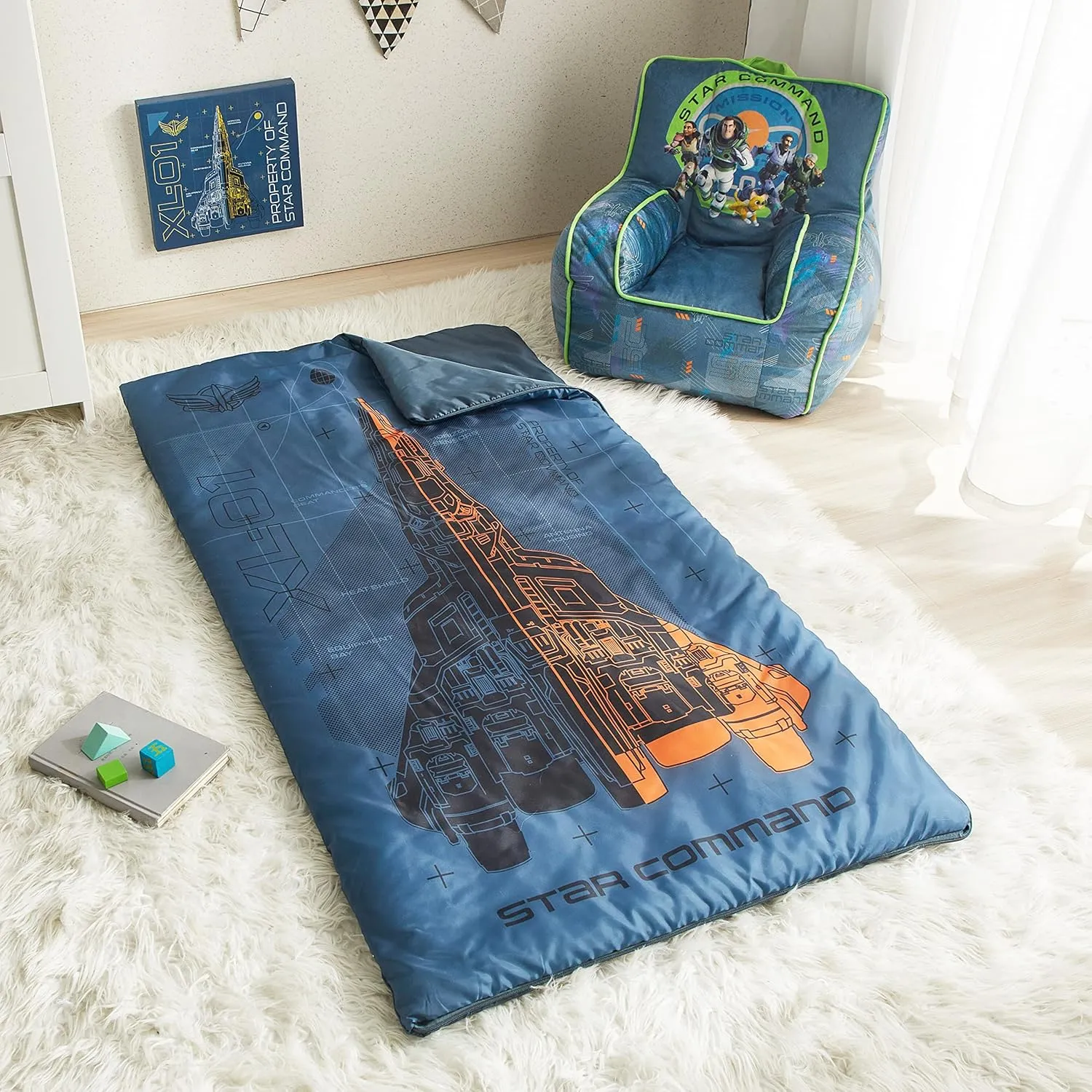 Idea Nuova 2 Piece Drawstring Sling Carry Bag with Sleeping Slumber Bag