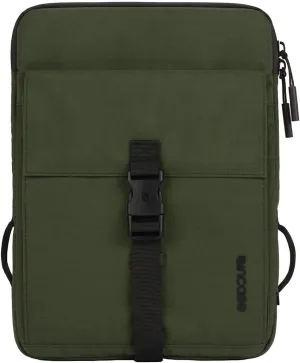 Incase Transfer Sleeve - 14-inch Laptop/MacBook & Tablet/iPad Case - Protective, Lightweight, Hybrid Sleeve and Sling Design, Expandable Front Pocket, Accessory Pocket, Buckle Clasp Closure - Green