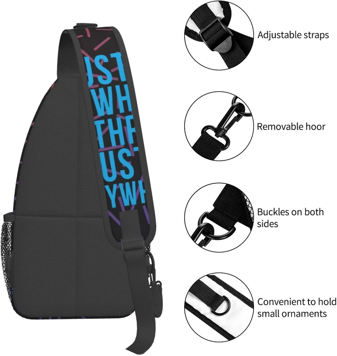 Injustice Anywhere Is A Threat To Justice Everywhere Small Crossbody Backpack Sling Bag For Men Women Mini One Shoulder Chest Bags Gym Sport Travel Hiking Daypack